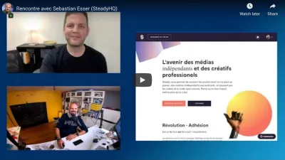 "Le vrai produit, ce n'est pas le contenu, mais la participation à la vie d'une communauté"
 Sebastian Esser (SteadyHQ)