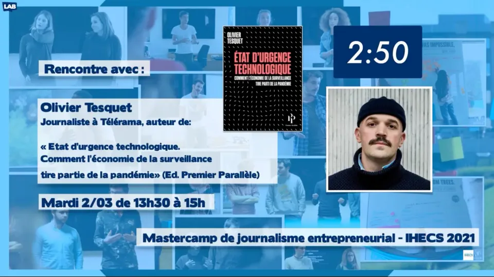 Etat d’urgence technologique.  Comment l’économie de la surveillance tire partie de la pandémie (Olivier Tesquet)