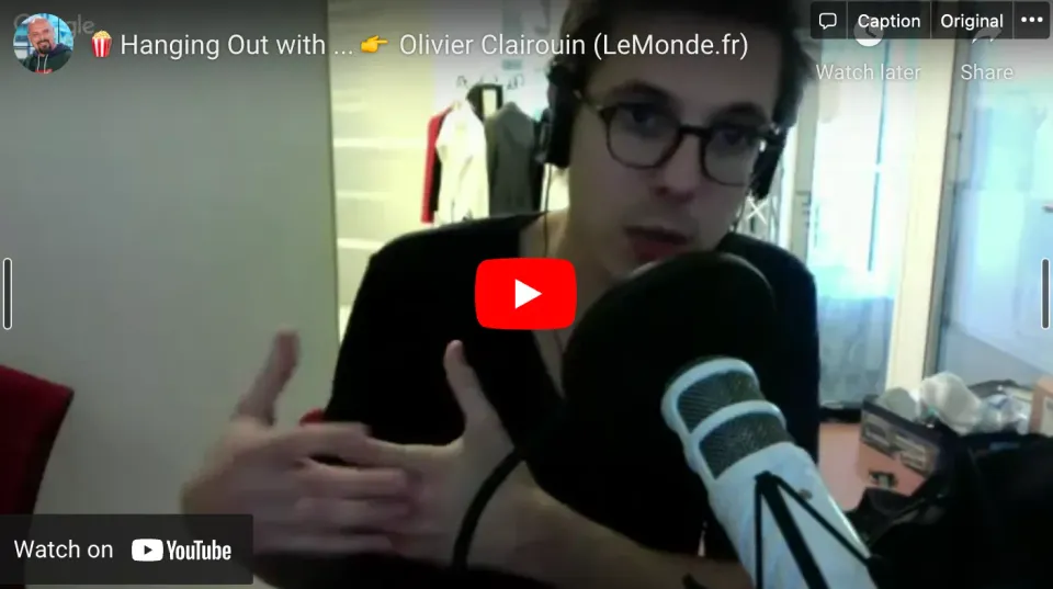 Rencontre avec Olivier Clairouin (LeMonde.fr)